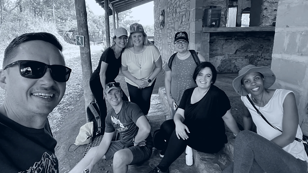 Group of smiling volunteers