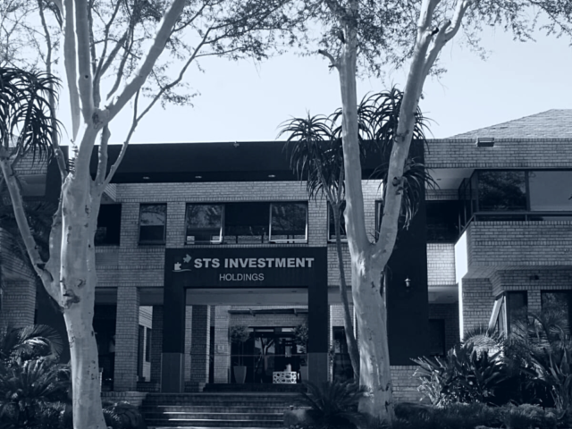 The steps leading to the entrance of the STS Investment Holdings offices
